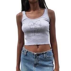 Brandy Melville John Galt Sheena Cherub Tank Top Baby Angel Women's One Size OS